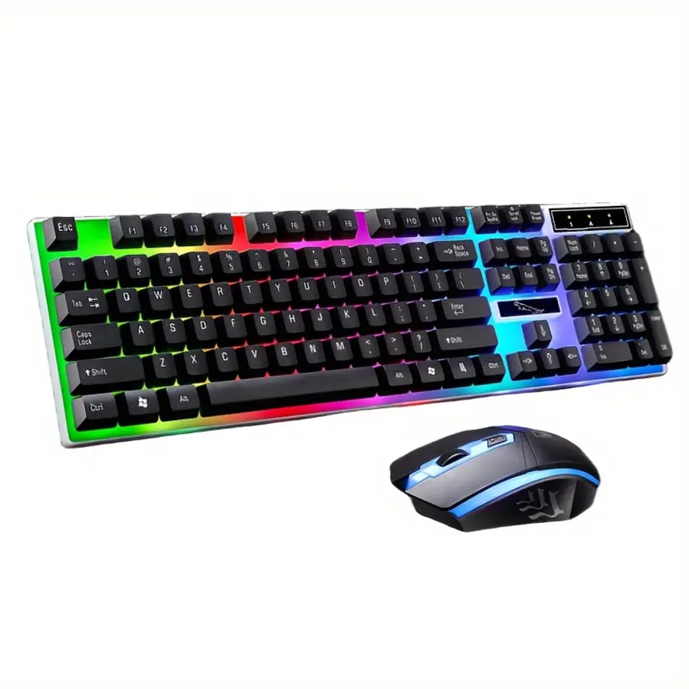 Gaming Keyboard And Mouse Set LED Wired USB For PC PS3 PS4 Xbox One